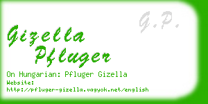 gizella pfluger business card